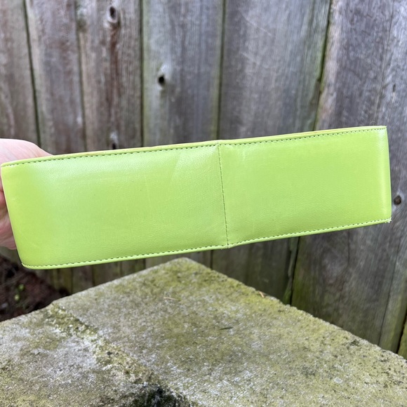 Timothy Hitsman lime green plastic front shoulder bag - Picture 7 of 7